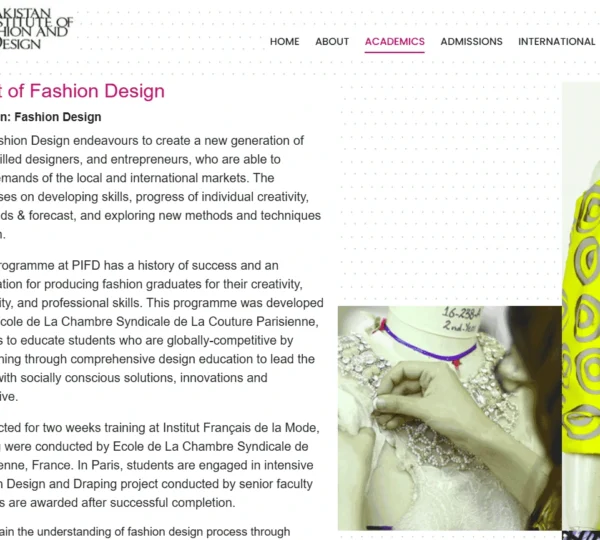 SEO 9 fashion design page pifd