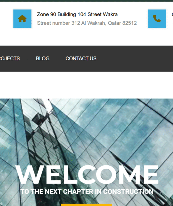 AL ZAHRA website development 6 Home