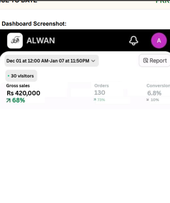Alwan — From PKR 350K investment to PKR 950K+ revenue 7 Screenshot 2026 06 17 111448