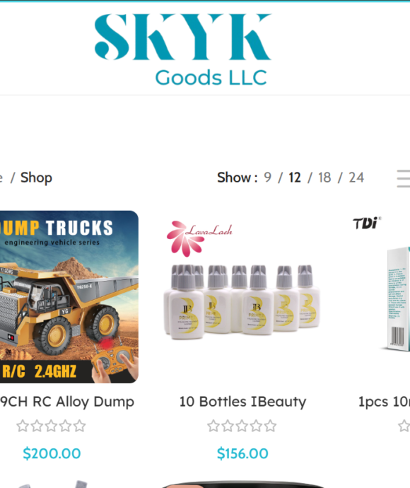 skyk goods llc website development 7 Shop